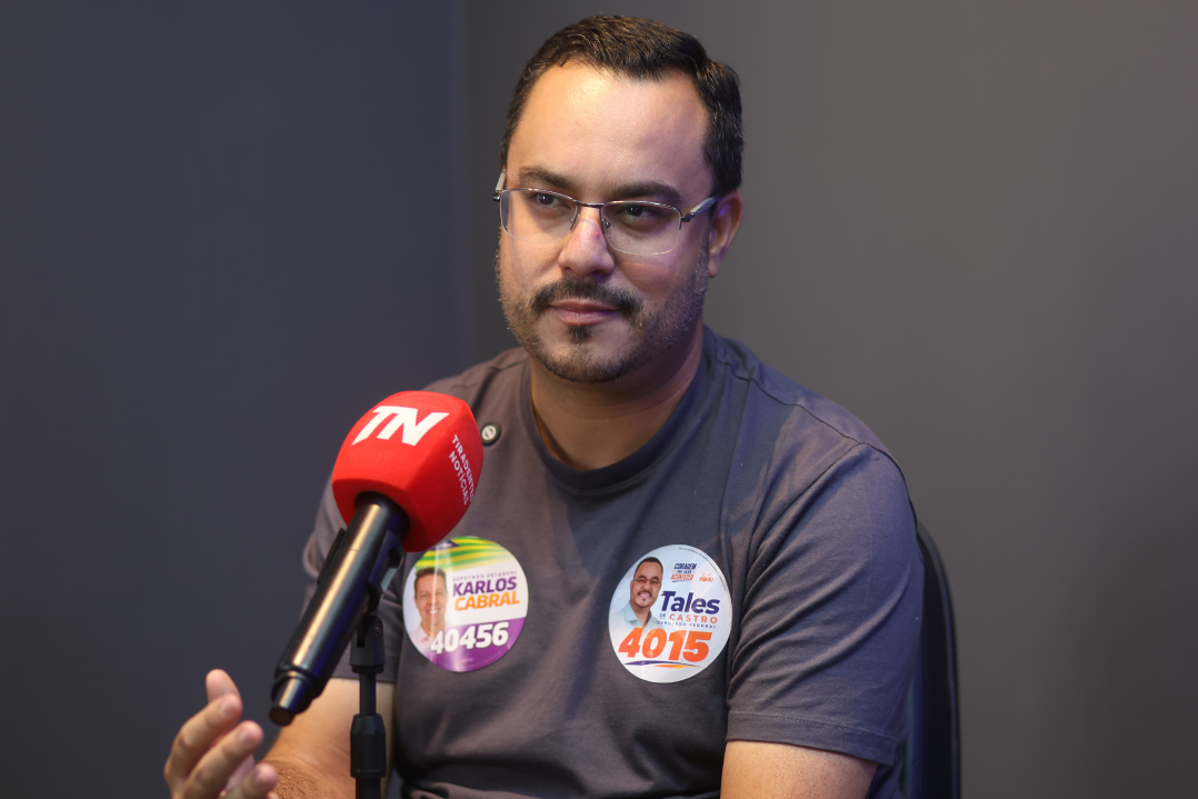 Vereador Tales de Castro em entrevista no TN